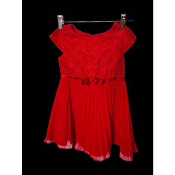 Youngland Red Dress with Bow. Size 5 - Picture 1 of 6